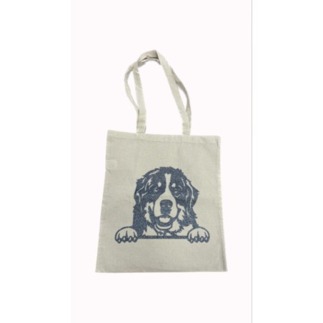 Totebag chien pailleté