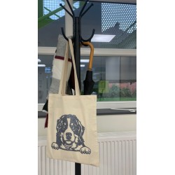 Totebag chien pailleté