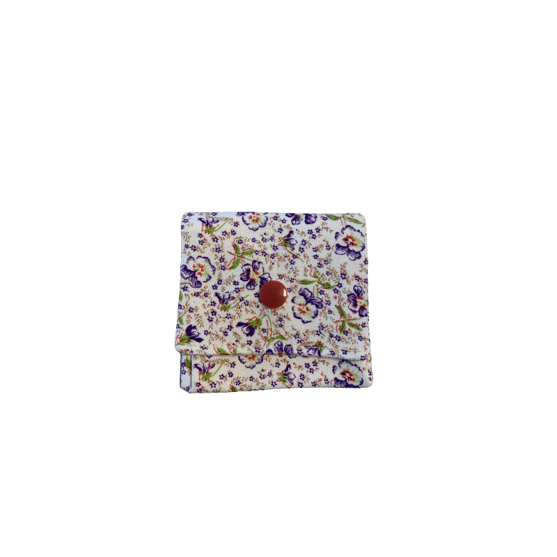 Porte-feuille fleurie