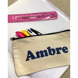 Pochette trousse personnalisable