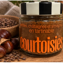 Lentilles, châtaignes, armagnac en tartinable