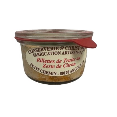 Rillettes de truite au zeste de citron