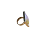 Bague fantaisie violette et verte