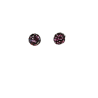Boucles d'oreilles fantaisie rose / noir